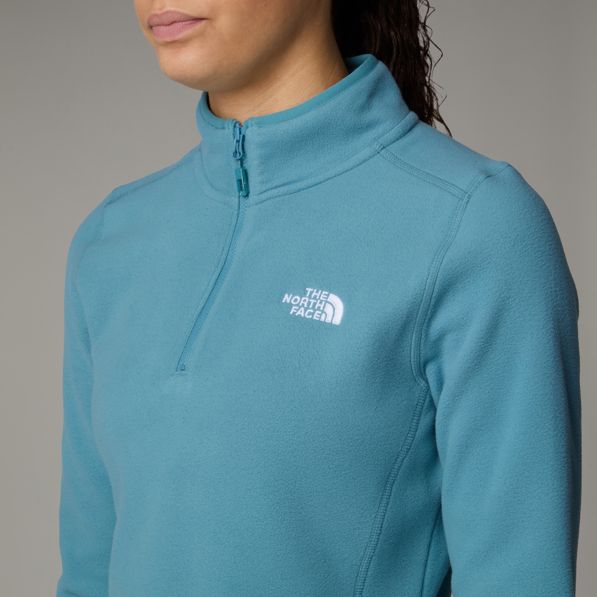THE NORTH FACE W 100 GLACIER 1/4 ZIP - EU ALGAE BLUE – Bild 5