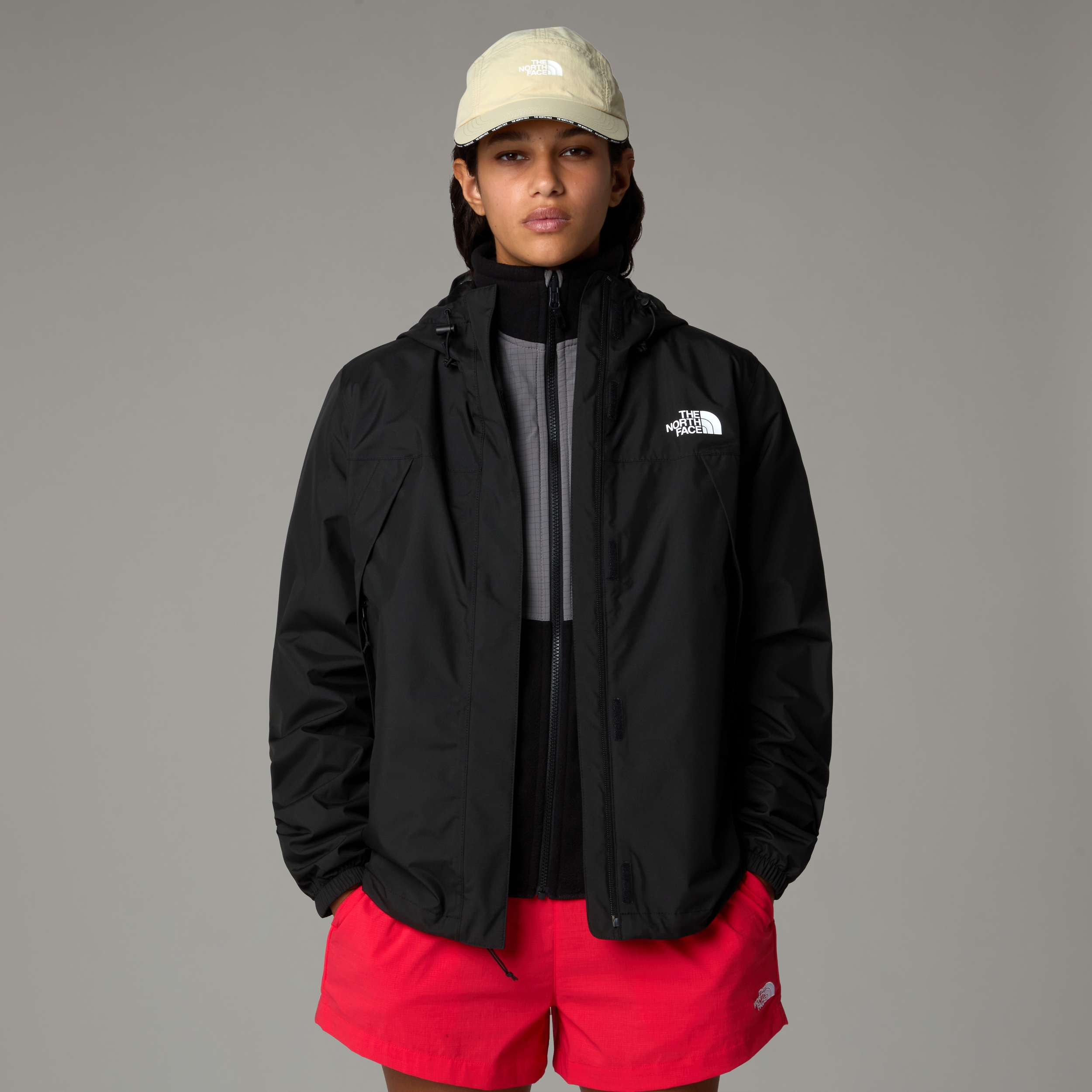 THE NORTH FACE W ANTORA RAIN JACKET TNF BLACK – Bild 6