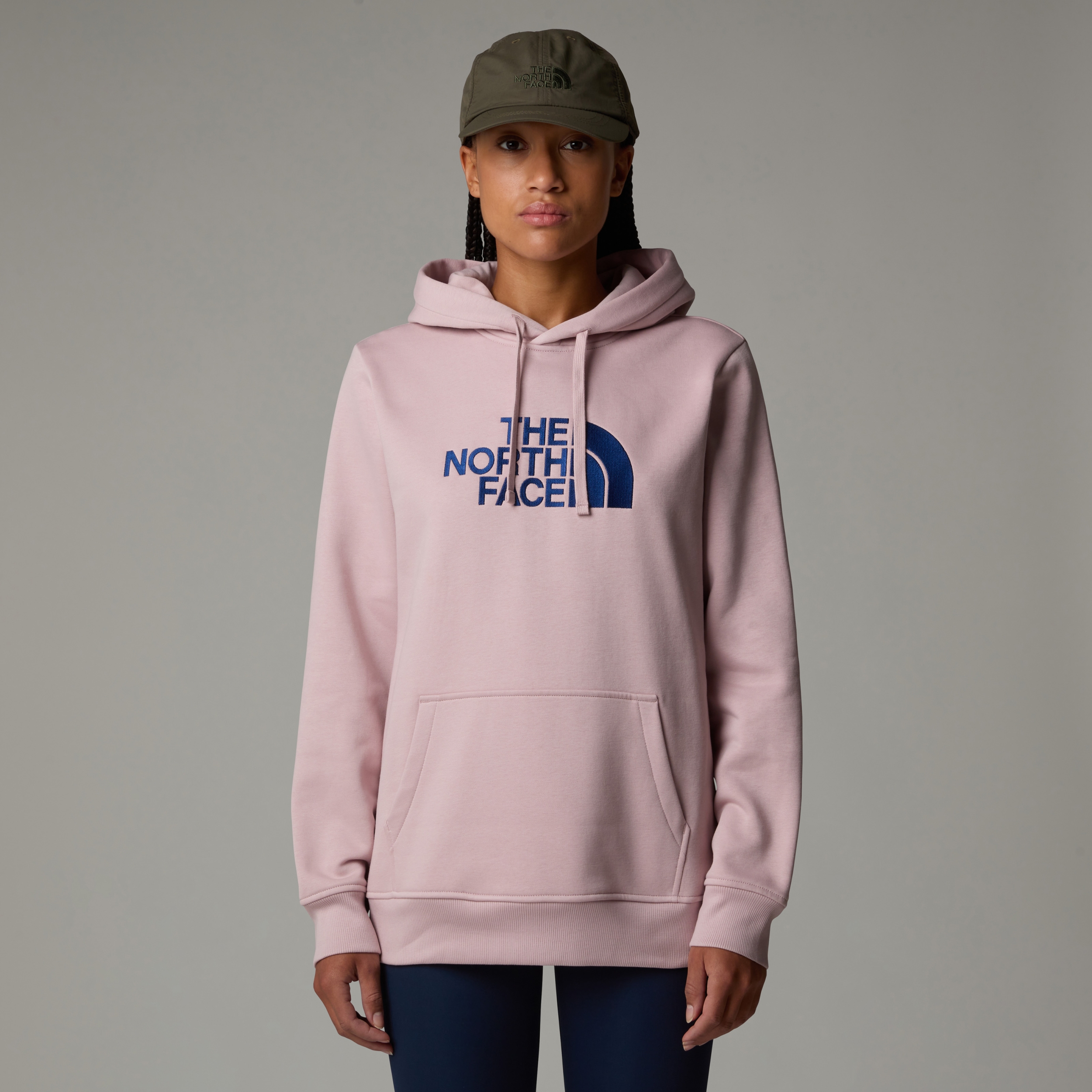 THE NORTH FACE W DREW PEAK PULLOVER HOODIE METAL PINK/ESTATE BLUE – Bild 3