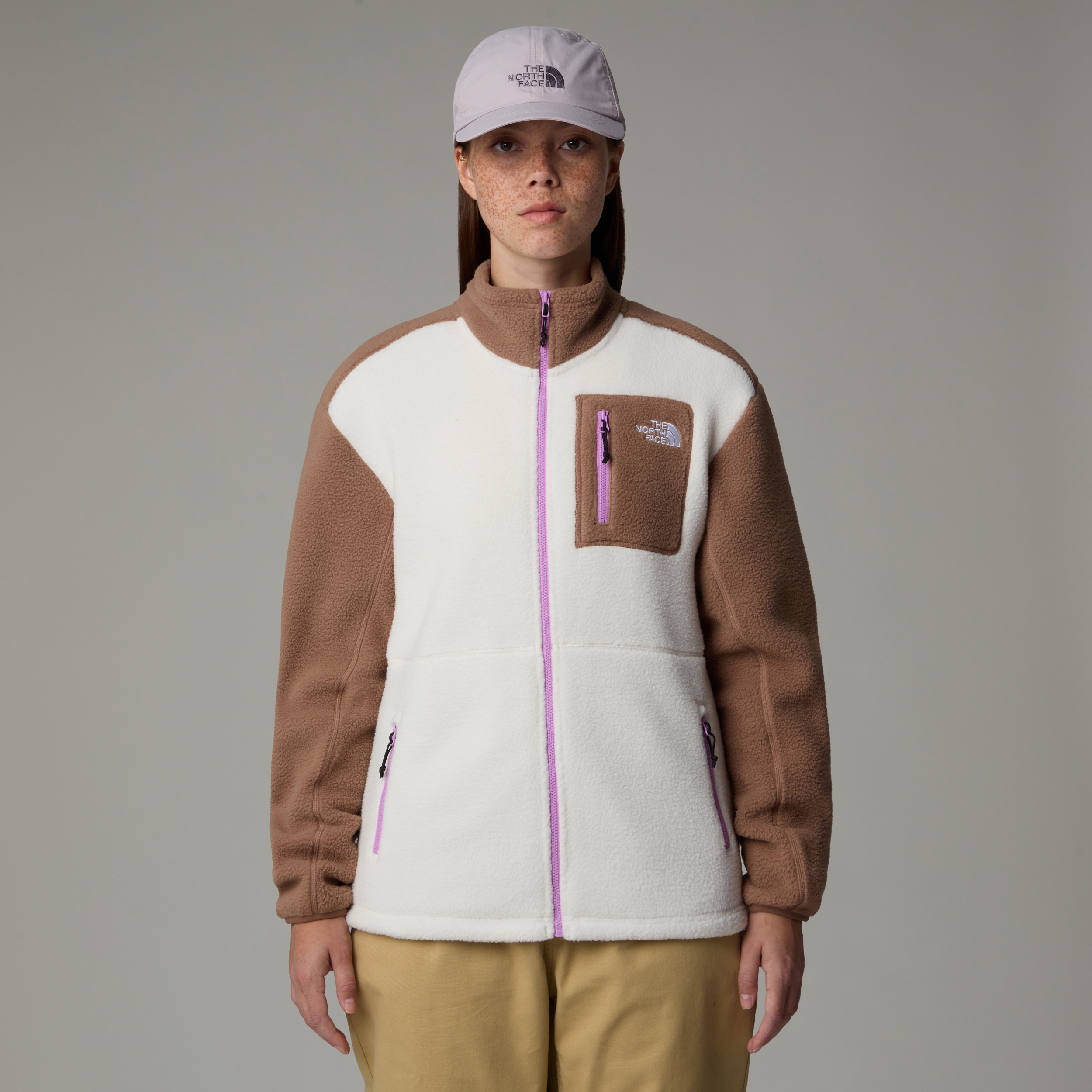 THE NORTH FACE W YUMIORI FULL ZIP WHITE DUNE-LATTE-VIBRAN – Bild 3