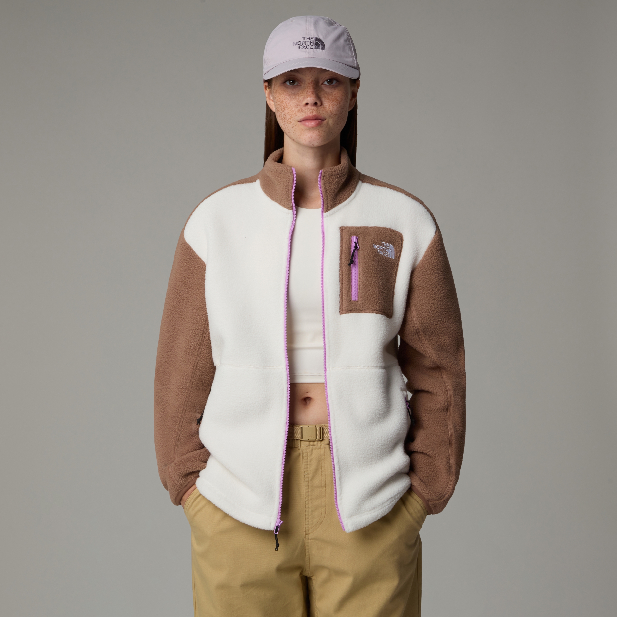 THE NORTH FACE W YUMIORI FULL ZIP WHITE DUNE-LATTE-VIBRAN – Bild 6