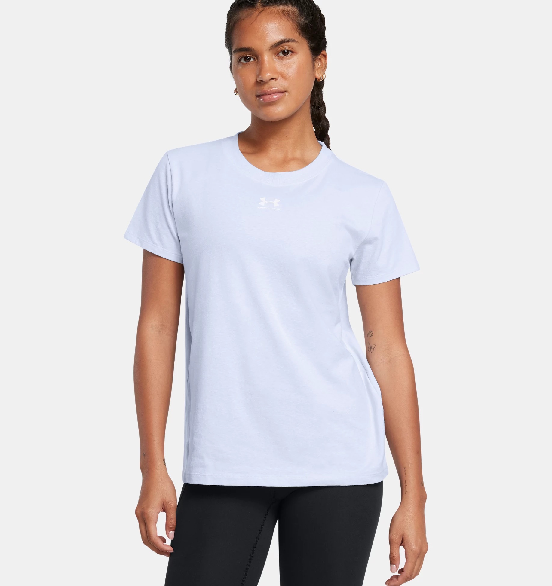 UNDER ARMOUR UA RIVAL CORE SS NIMBUS BLUE – Bild 3