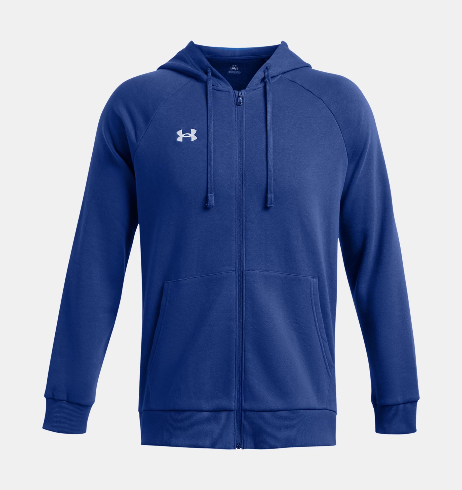 UNDER ARMOUR UA RIVAL FLEECE FZ HOODIE TECH BLUE