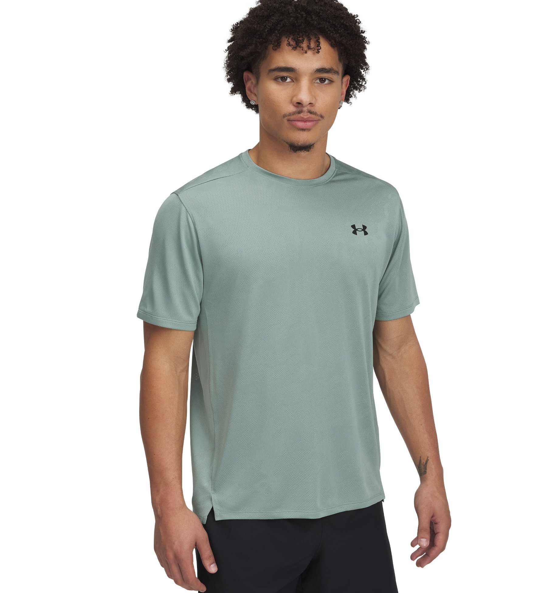 UNDER ARMOUR UA TECH VENT JCQRD SS SILICA GREEN
