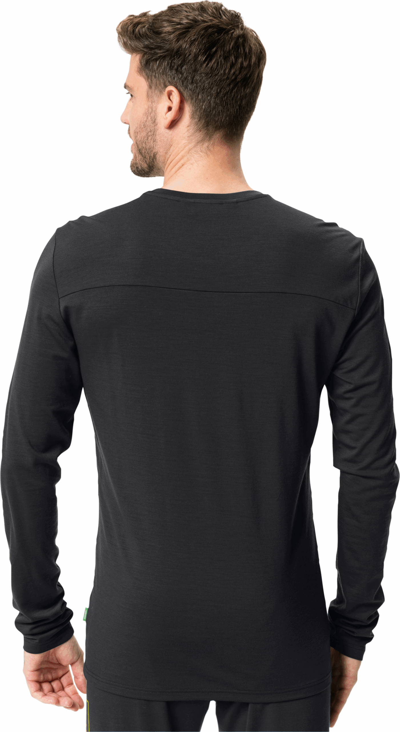 VAUDE Me Monviso Wool LS T-Shirt BLACK UNI – Bild 4