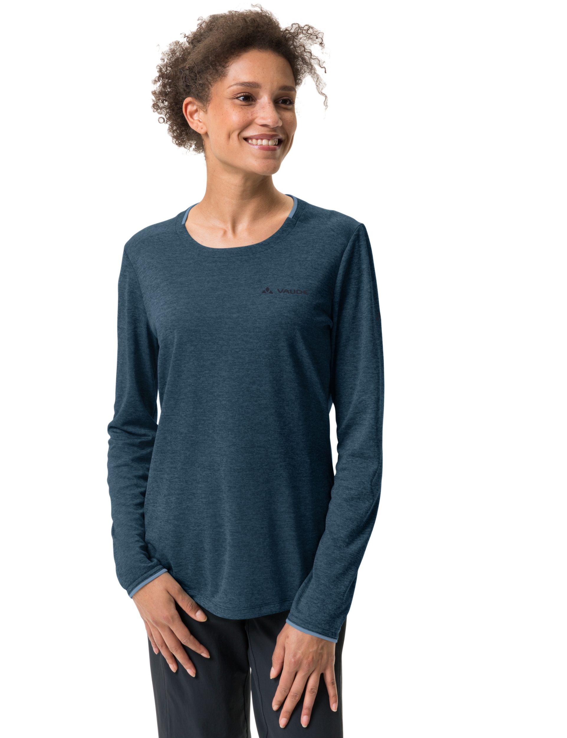 VAUDE Wo Essential LS T-Shirt DARK SEA UNI – Bild 3