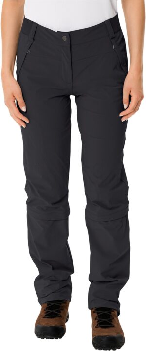 VAUDE Wo Farley Stretch Capri T-Zip Pants BLACK