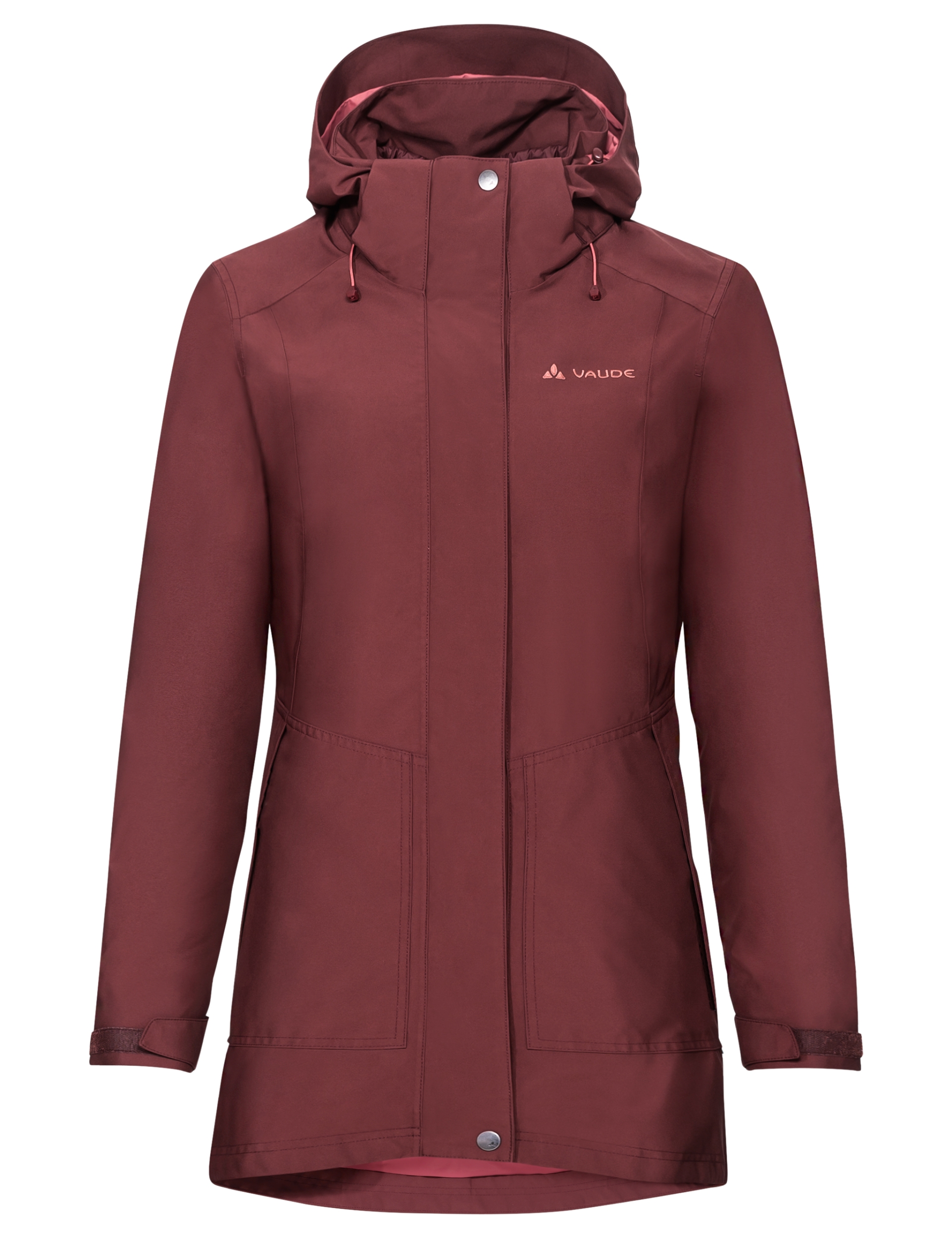VAUDE Wo Idris 3in1 Parka III DARK CHERRY
