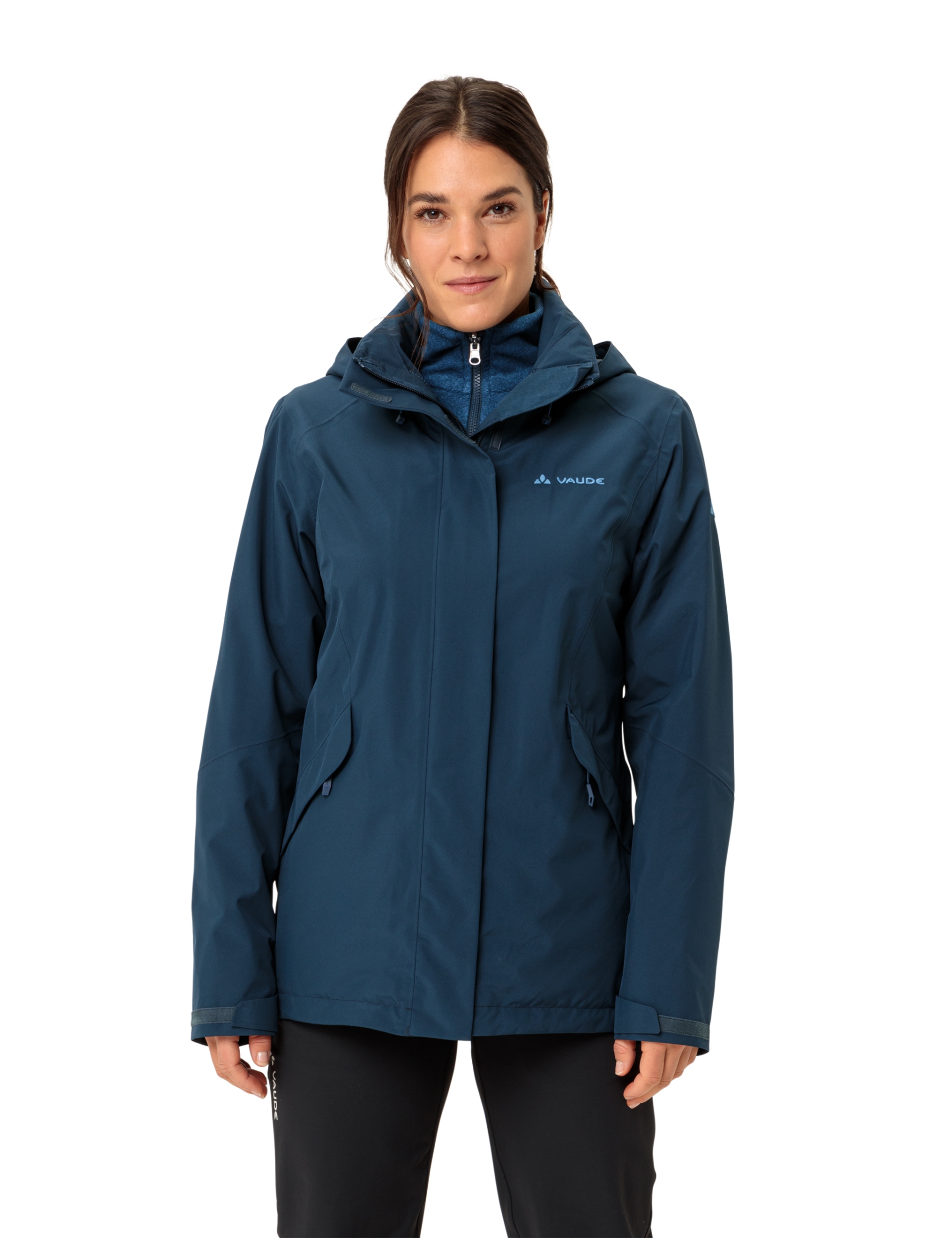 VAUDE Wo Rosemoor 3in1 Jacket II DARK SEA – Bild 10