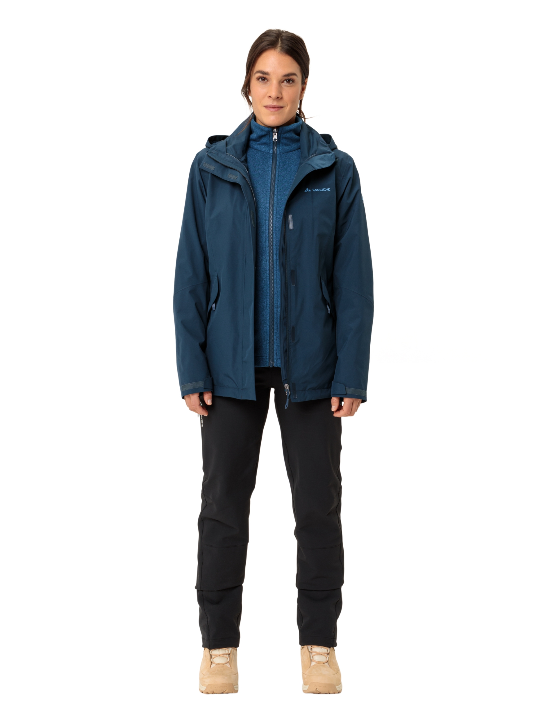 VAUDE Wo Rosemoor 3in1 Jacket II DARK SEA – Bild 6