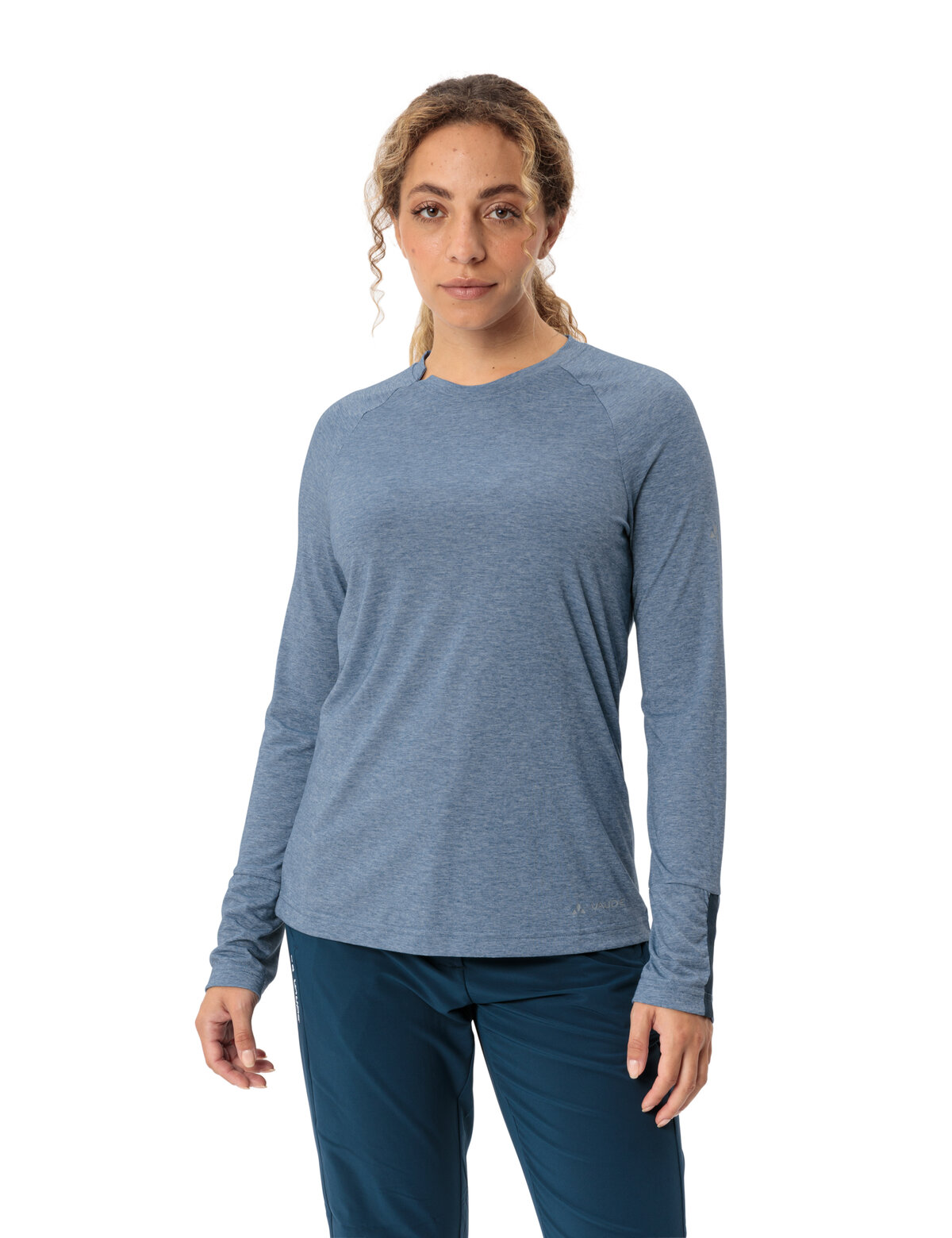 VAUDE Wo Skomer LS T-Shirt III SHORE BLUE – Bild 3