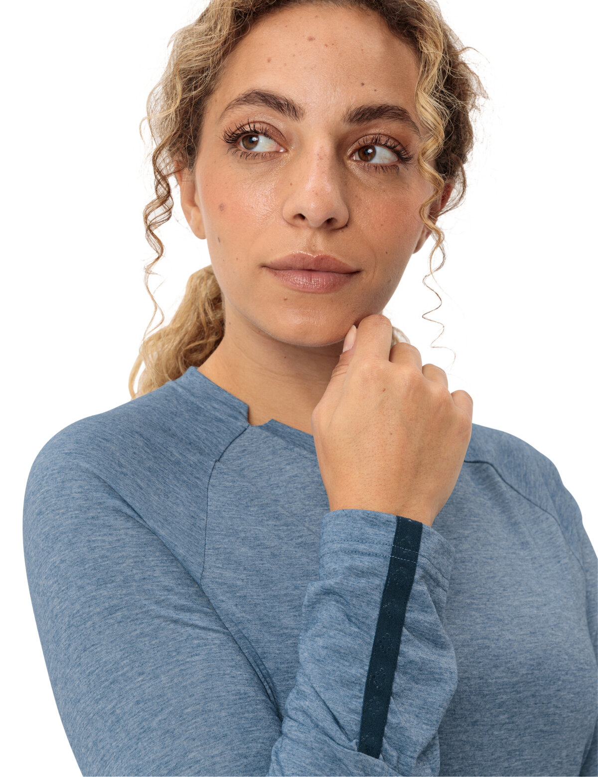 VAUDE Wo Skomer LS T-Shirt III SHORE BLUE – Bild 6