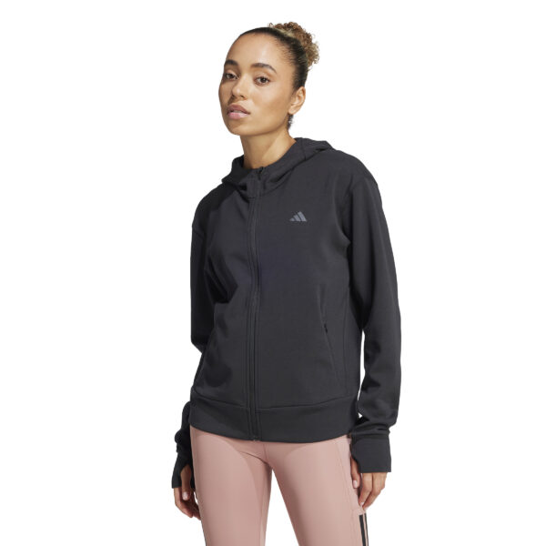ADIDAS D4T FZ HOODIE BLACK – Bild 3