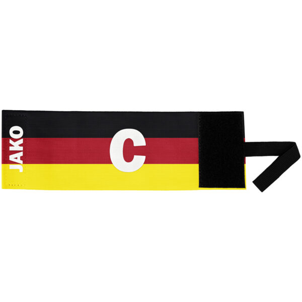 JAKO Kapitänsbinde SCHWARZ/ROT/GELB – Bild 2