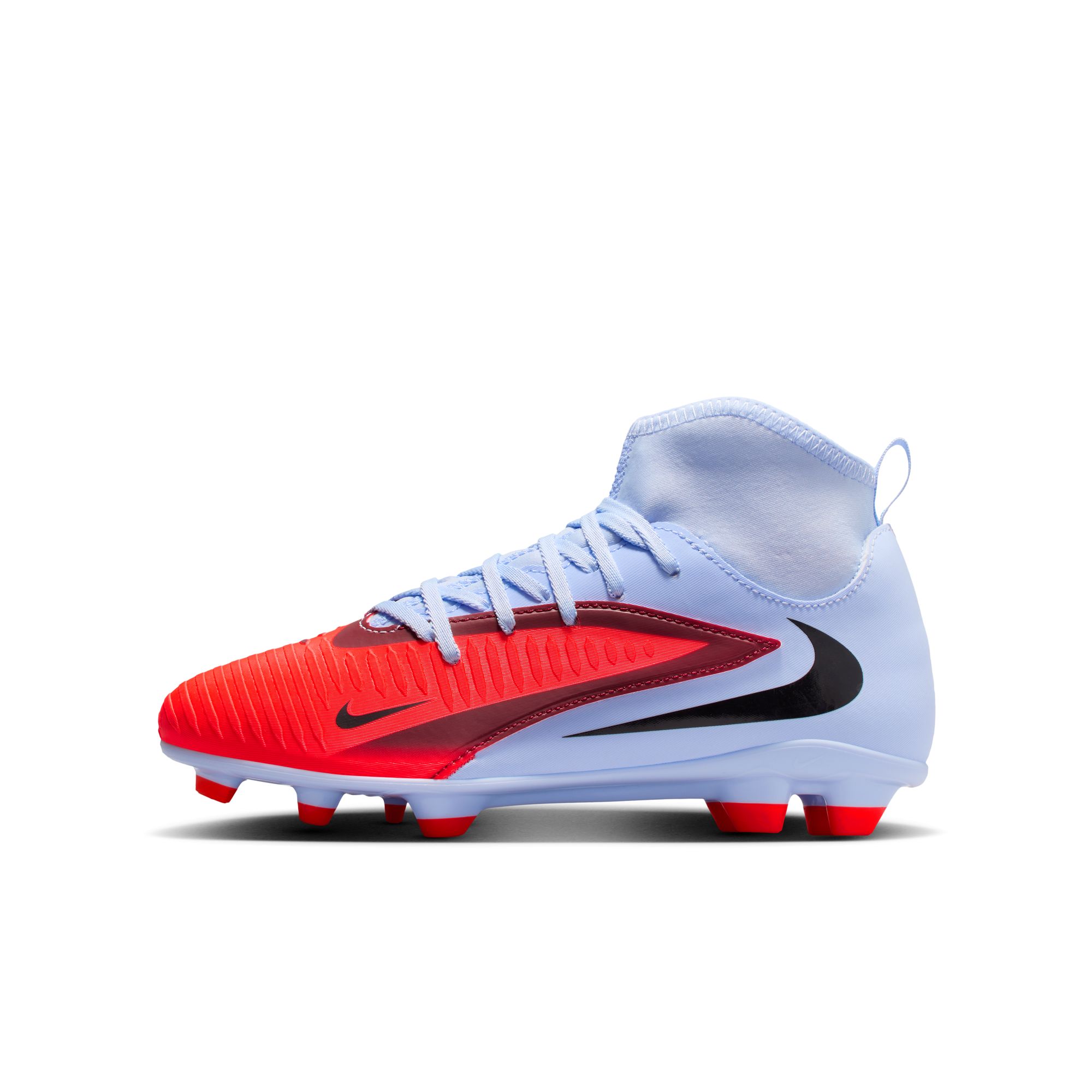 NIKE JR PHANTOM 6 HIGH CLUB FG/MG ROYAL TINT/BRIGHT CRIMSON – Bild 4