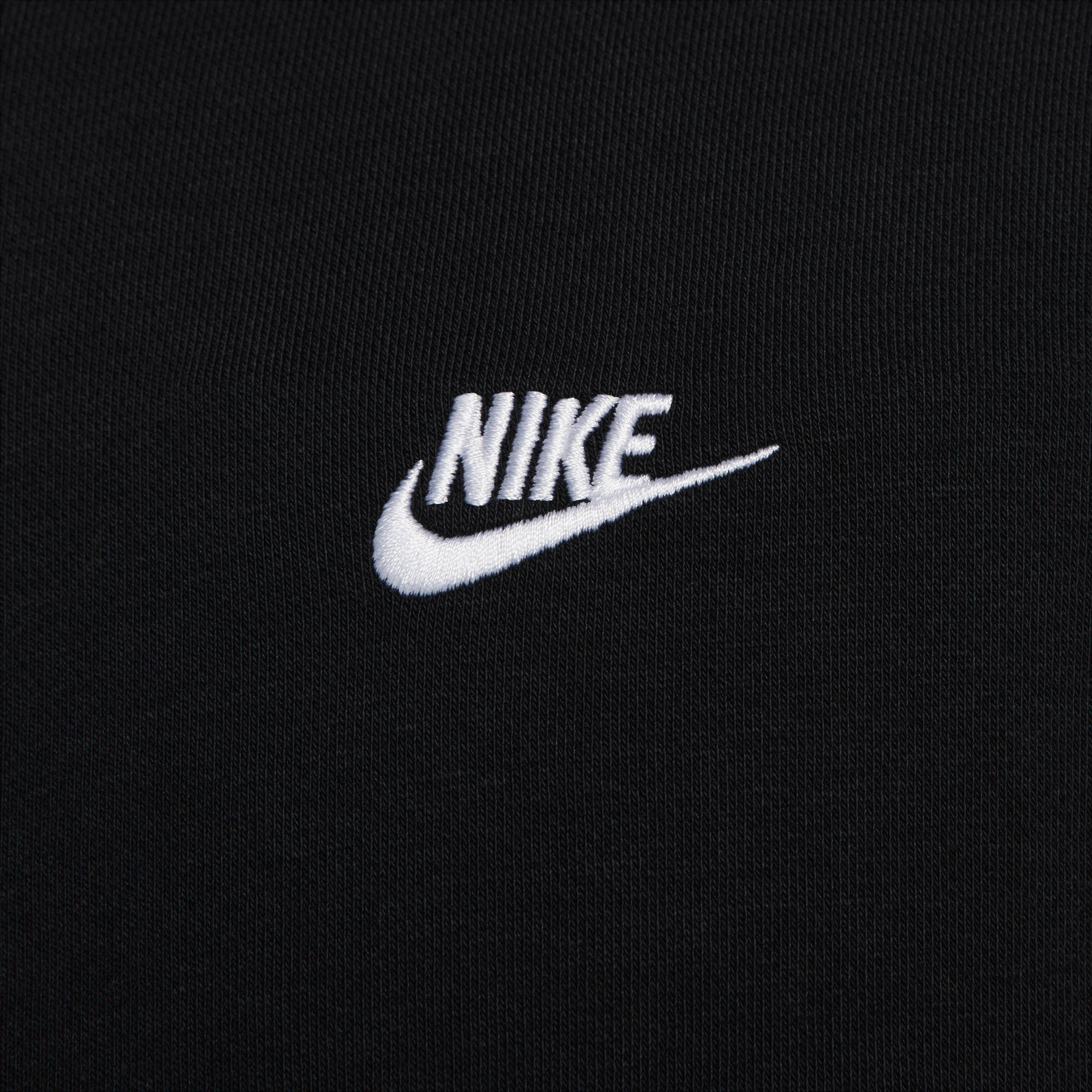 NIKE M NK CLUB FT FZ HOODIE BLACK/BLACK/WHITE – Bild 3
