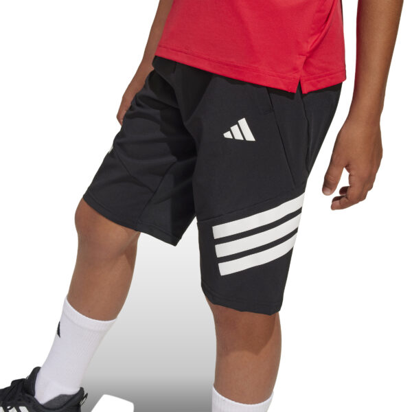 ADIDAS J SPR SHORTS BLACK/WHITE – Bild 6