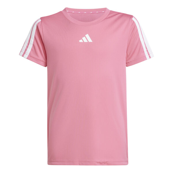 ADIDAS JG TR-ES 3S TEE PNKFUS/WHITE