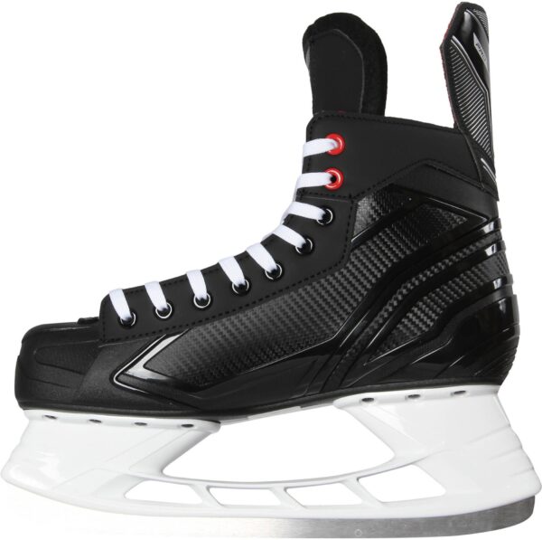 BAUER He.-Eishockey-Schuh Pro Skate Sr SCHWARZ-WEISS-ROT-SI – Bild 3