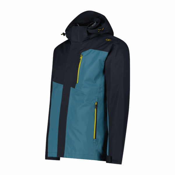 CMP MAN JACKET ZIP HOOD DETACHABLE INN.JACKET ANTRACITE-NILO – Bild 3