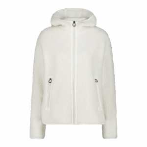 CMP WOMAN JACKET FIX HOOD B.CO GESSO