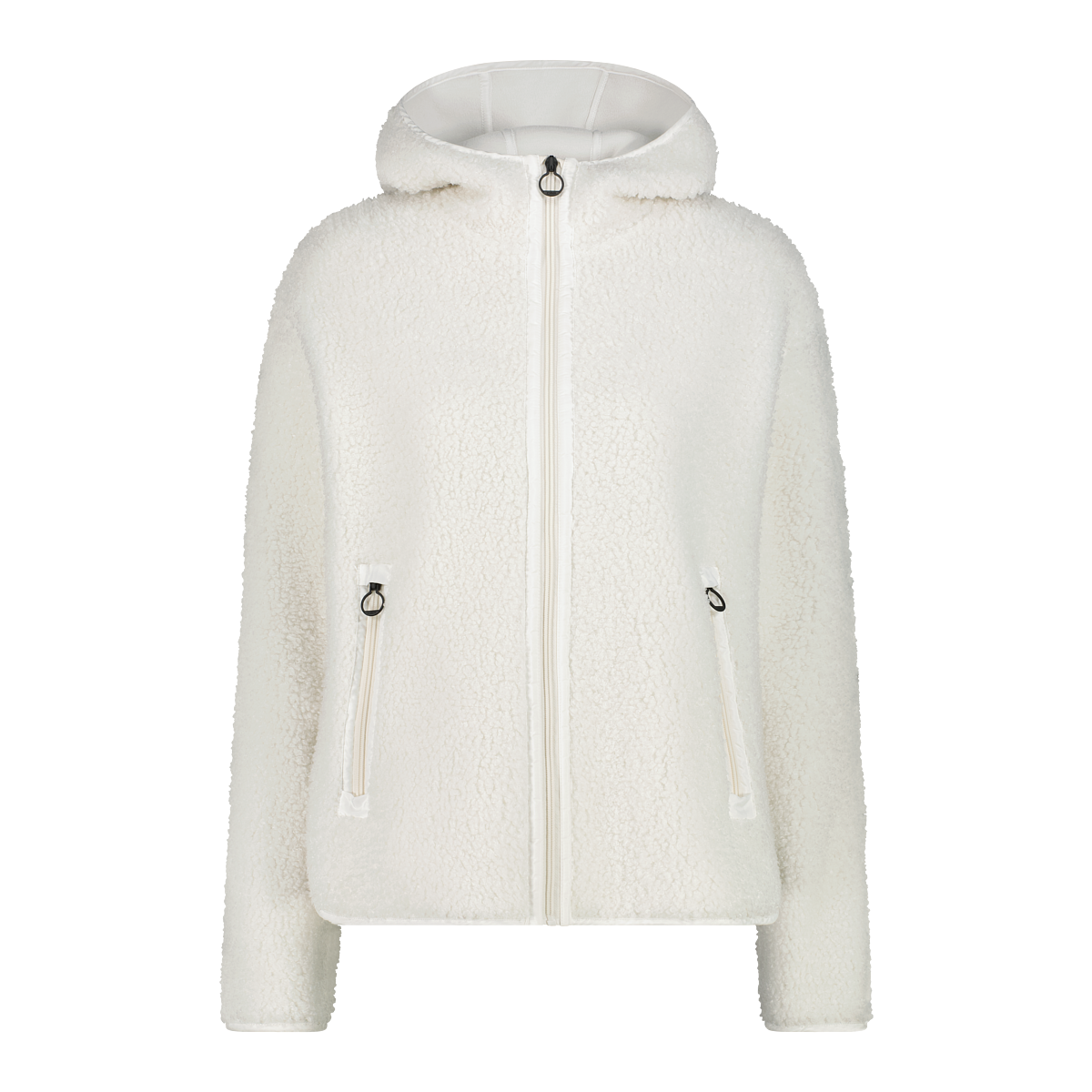 CMP WOMAN JACKET FIX HOOD B.CO GESSO