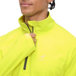 ENERGETICS He.-Langarmshirt Carlo M YELLOW LIGHT/ANTHRAC