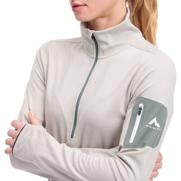 McKINLEY Da.-Langarmshirt Tampo wms MELANGE/WHITE/GREEN – Bild 3