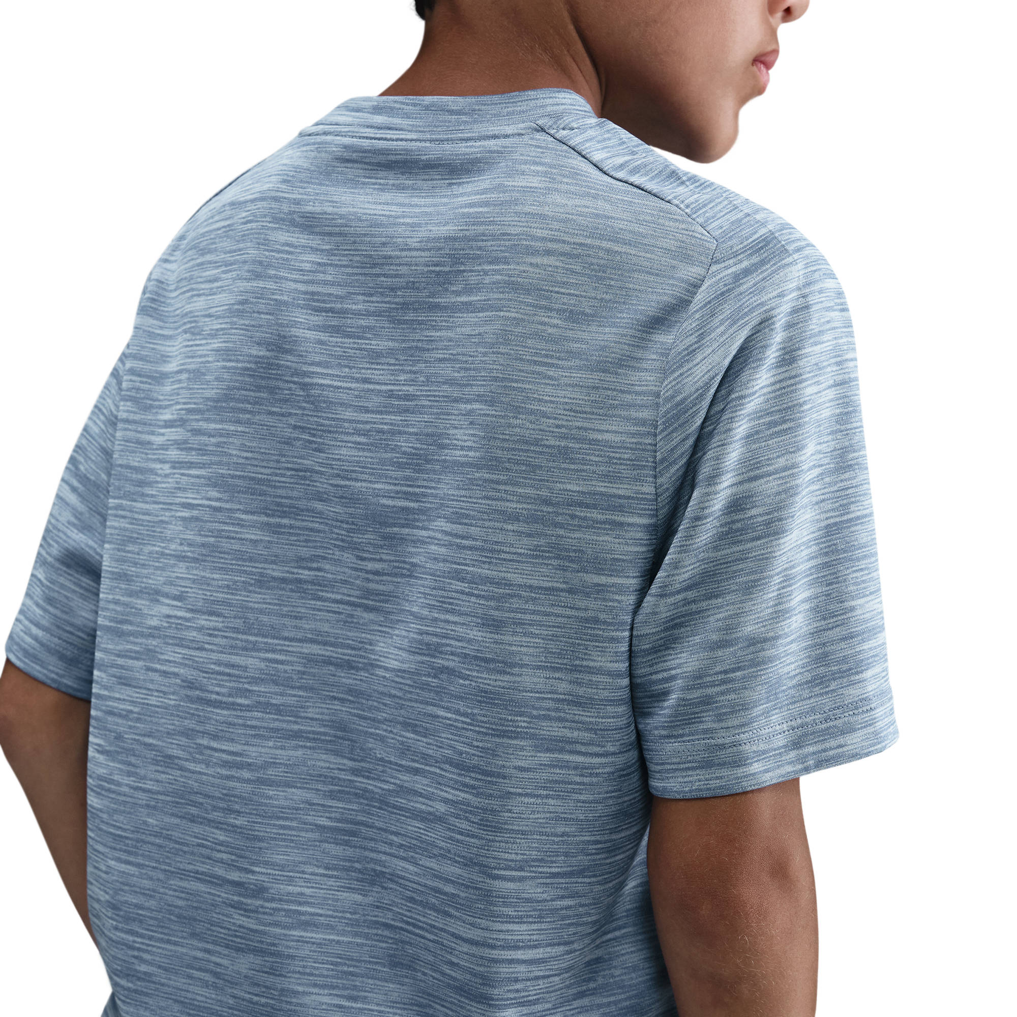 NIKE B NK DF MULTI SS  TOP LBR HTHR WORLD INDIGO/CELESTINE BLUE/WH – Bild 3