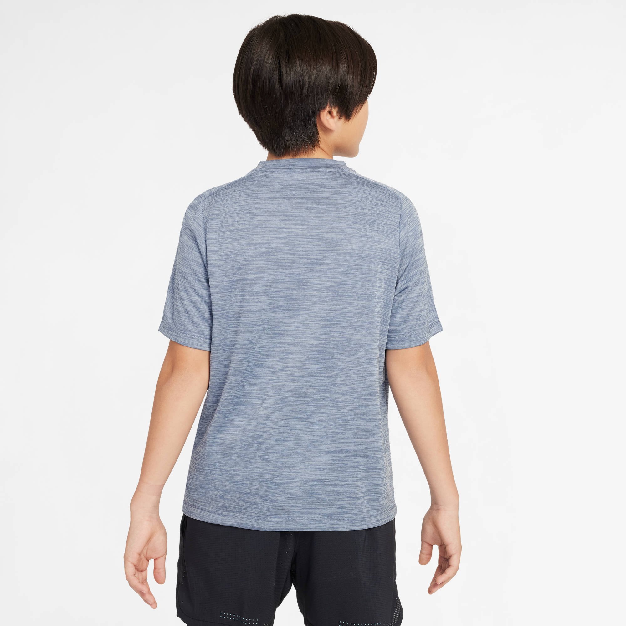 NIKE B NK DF MULTI SS  TOP LBR HTHR WORLD INDIGO/CELESTINE BLUE/WH – Bild 5