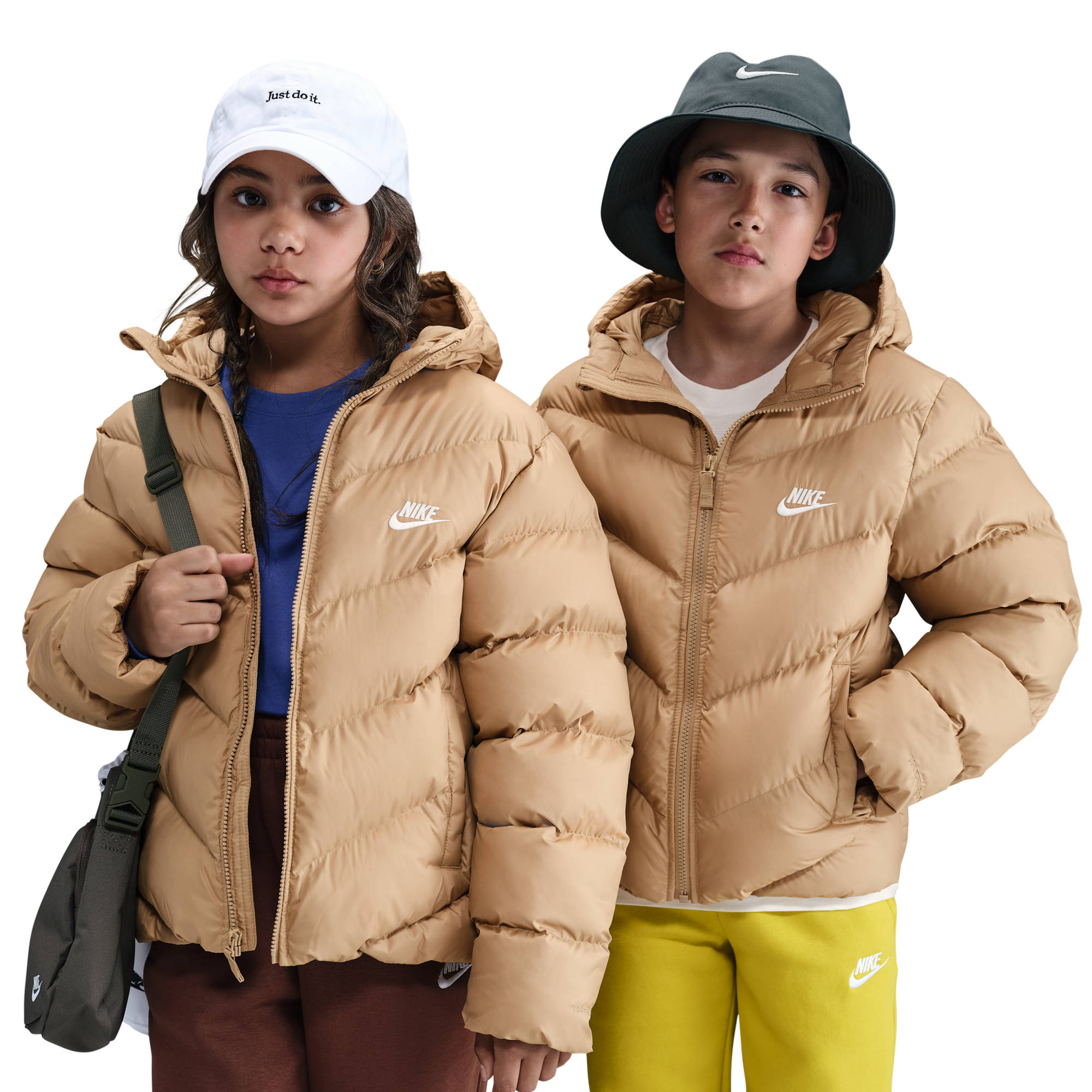 NIKE K NSW TF ADP PUFFER HEMP/WHITE – Bild 2