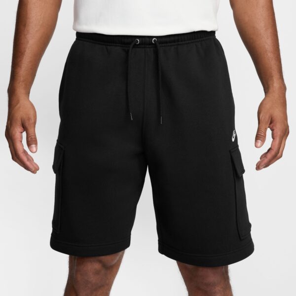 NIKE M NK CLUB BB CARGO SHORT BLACK/BLACK/WHITE