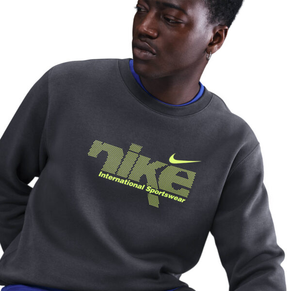 NIKE M NK CLUB BB CREW SWSH SPORT ANTHRACITE/VOLT – Bild 4