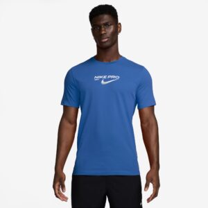 NIKE M NK DF TEE NIKE PRO TRAINING COMET BLUE