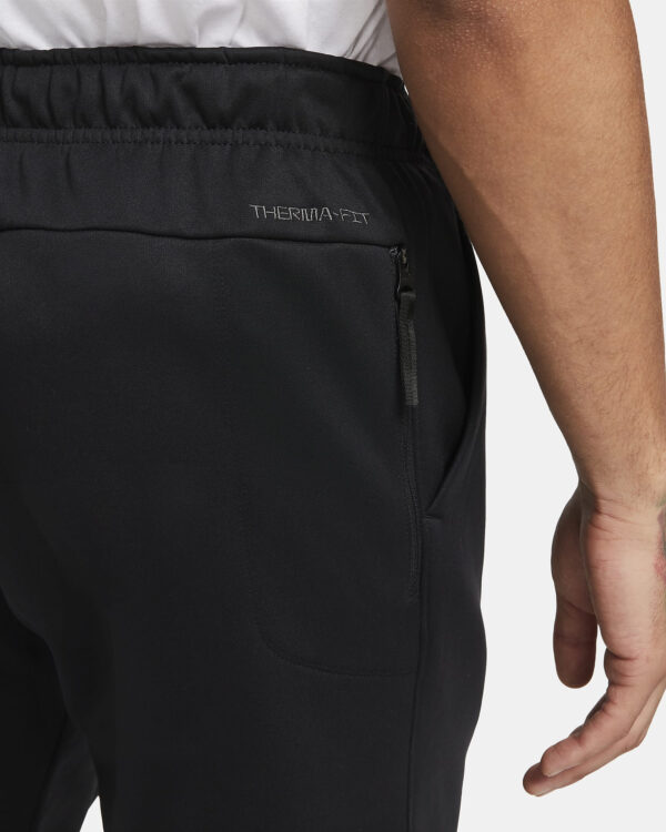 NIKE M NK TF PANT TAPER BLACK/BLACK/WHITE – Bild 3