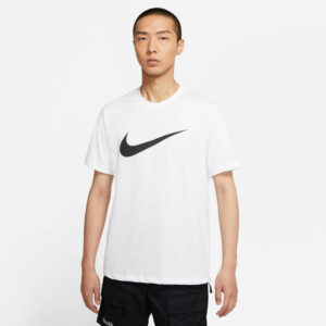 NIKE M NSW TEE ICON SWOOSH WHITE/BLACK