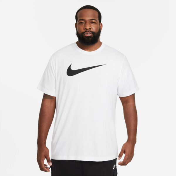 NIKE M NSW TEE ICON SWOOSH WHITE/BLACK – Bild 5
