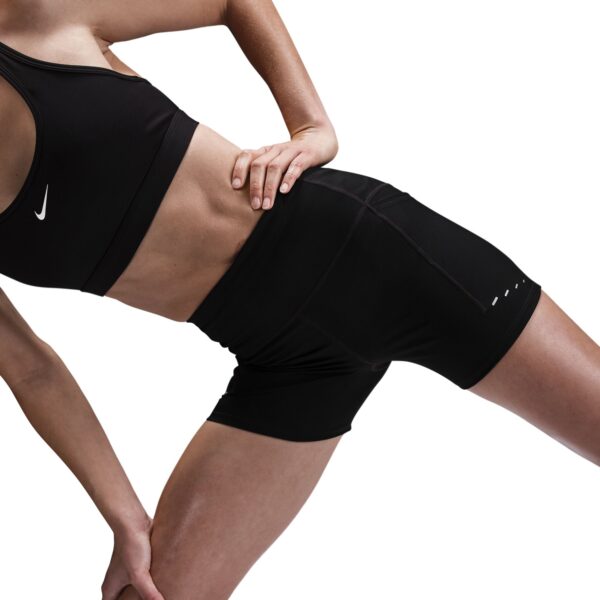 NIKE W NK DF SWIFT HR 4IN SHORT BLACK/REFLECTIVE SILV – Bild 5