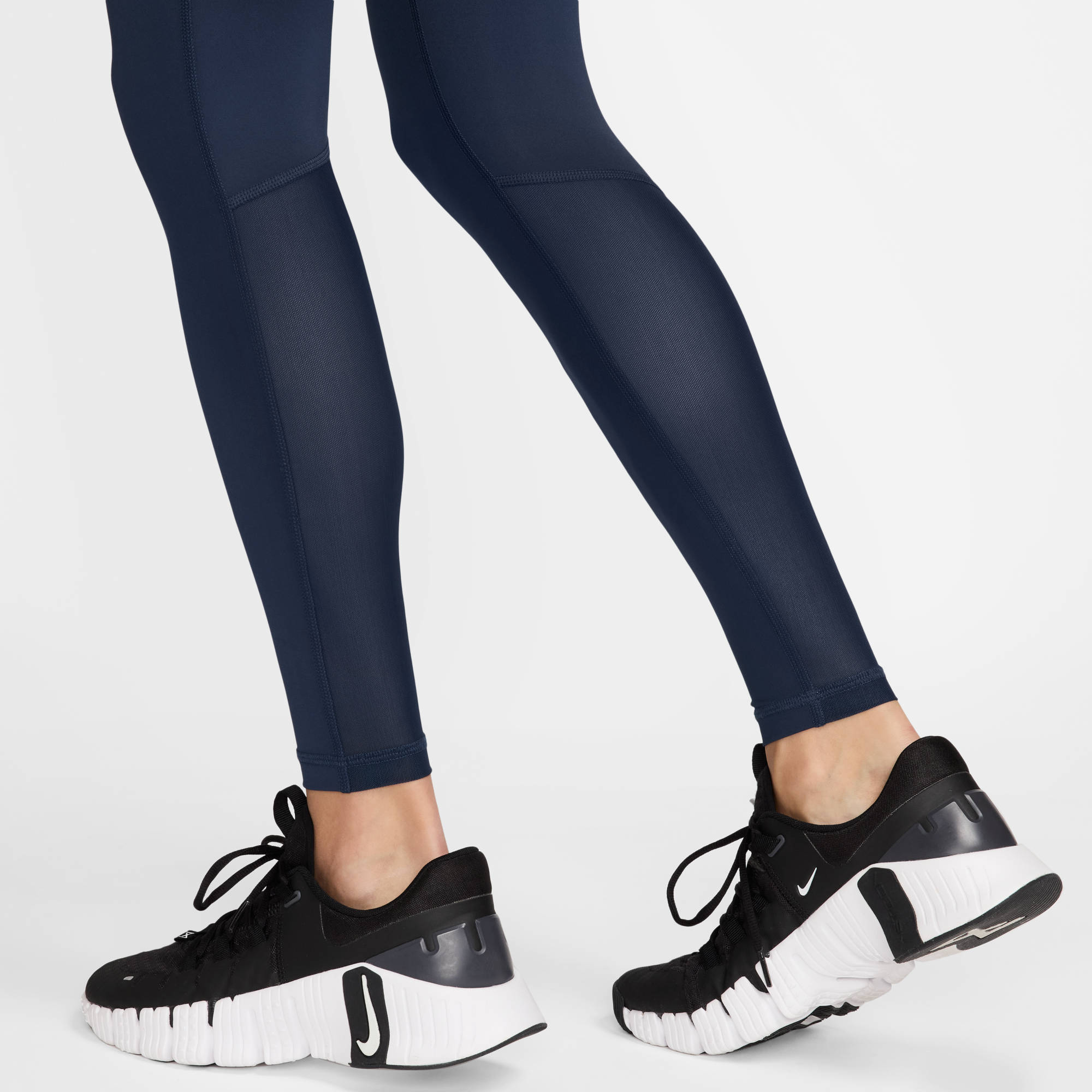 NIKE W NP 365 TIGHT MIDNIGHT NAVY/WHITE – Bild 2