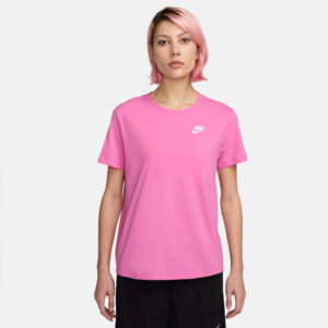 NIKE W NSW CLUB SS TEE PLAYFUL PINK