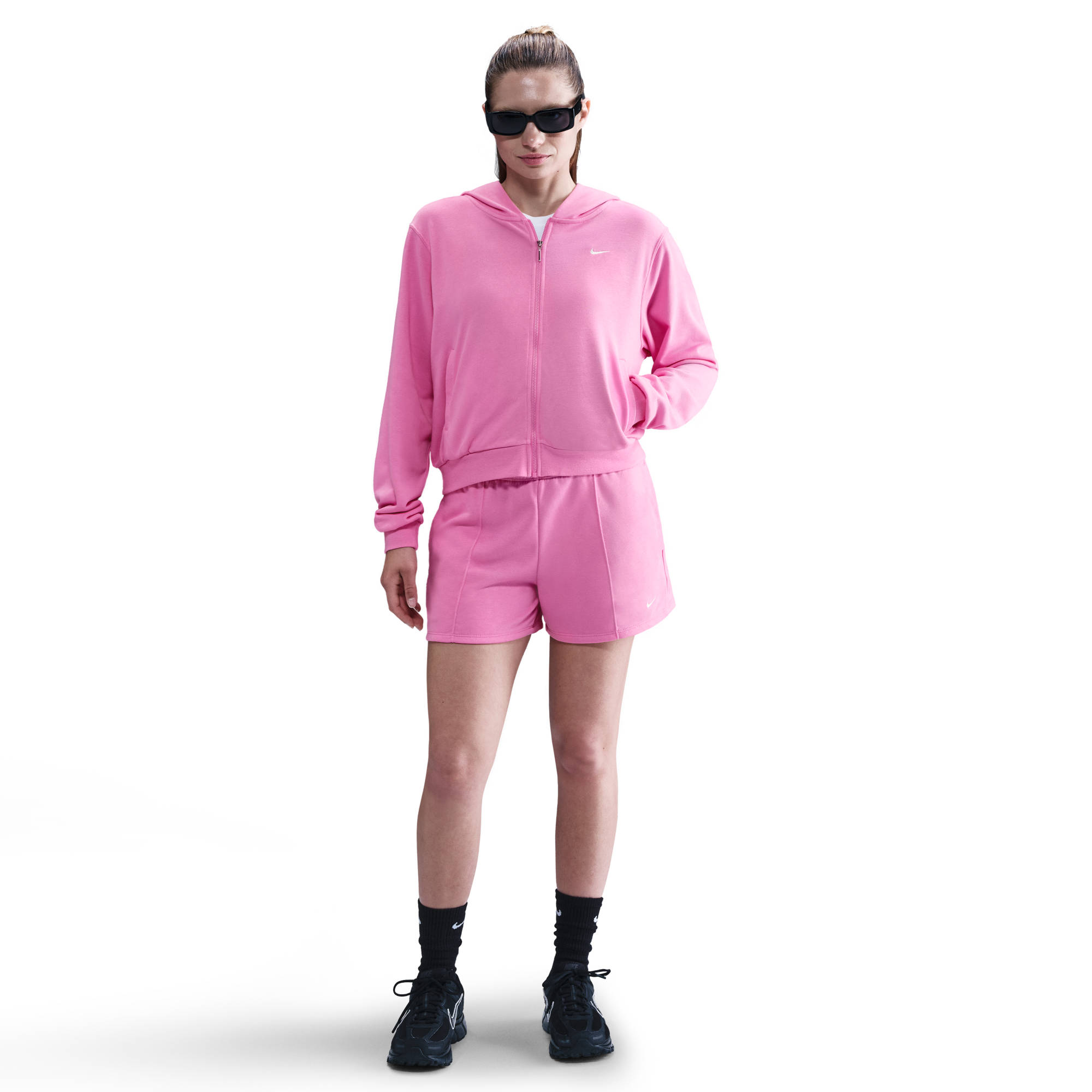 NIKE W NSW NK CHLL FT FZ HDY PLAYFUL PINK/SAIL