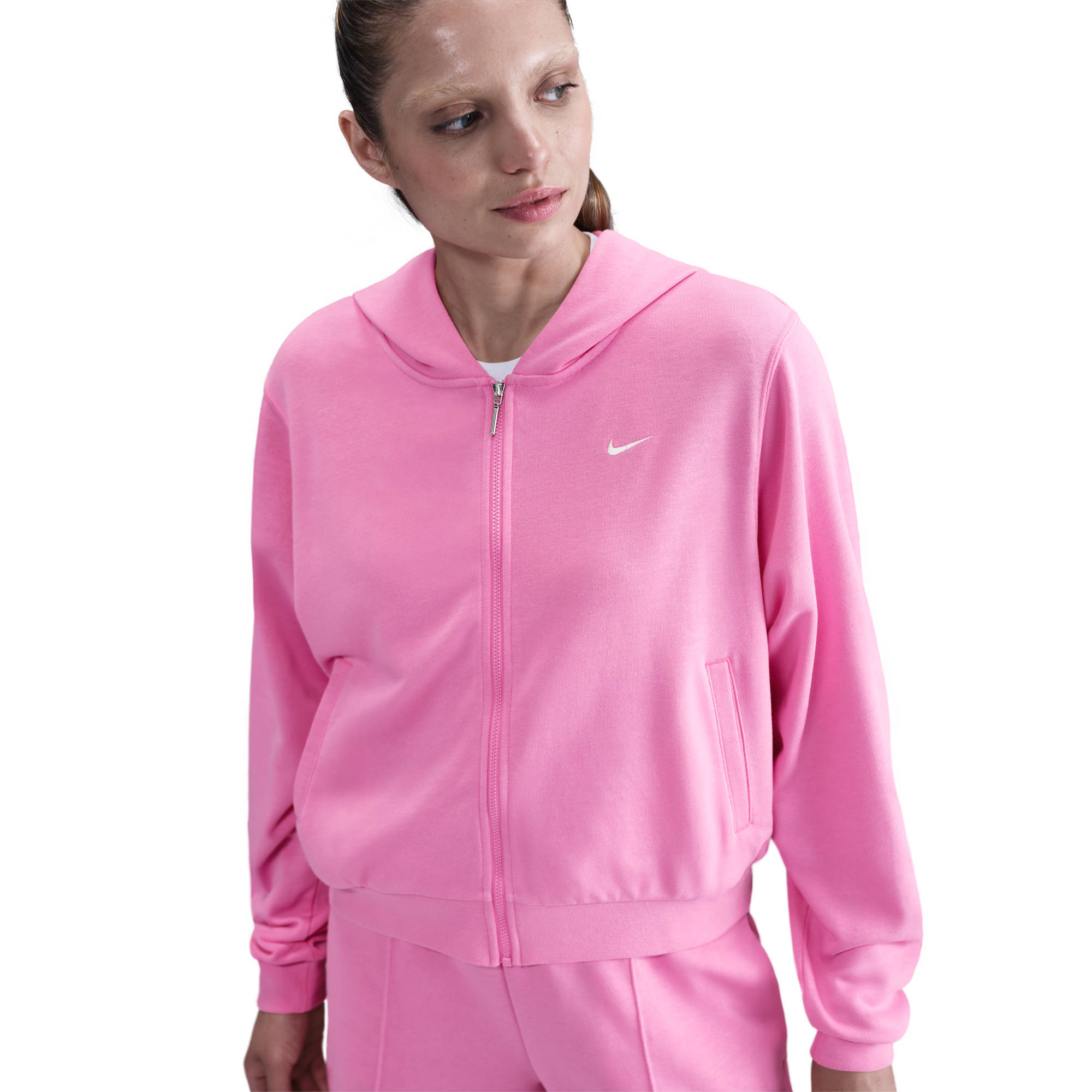 NIKE W NSW NK CHLL FT FZ HDY PLAYFUL PINK/SAIL – Bild 2