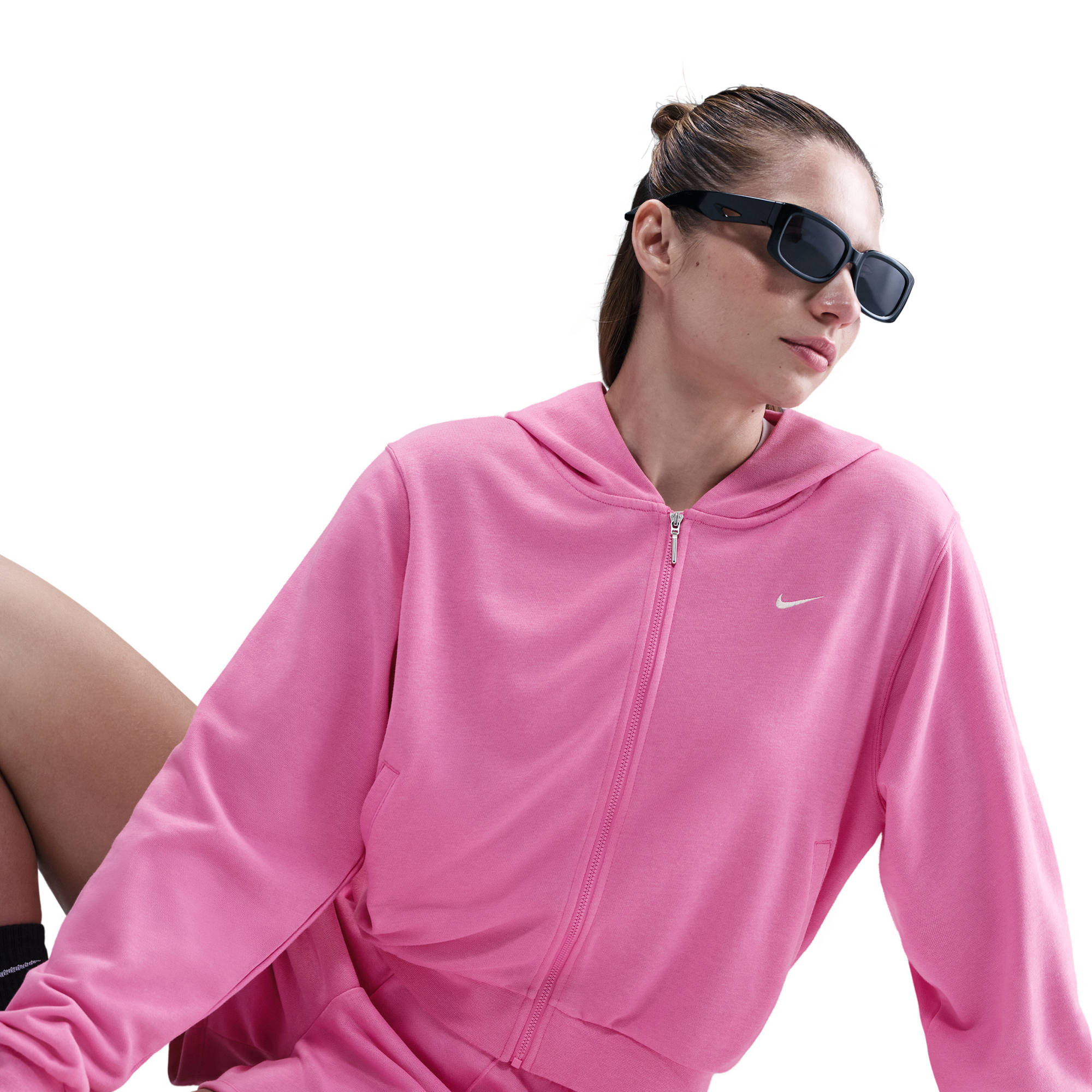 NIKE W NSW NK CHLL FT FZ HDY PLAYFUL PINK/SAIL – Bild 4