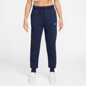 NIKE W NSW PHNX FLC MR PANT STD MIDNIGHT NAVY/SAIL