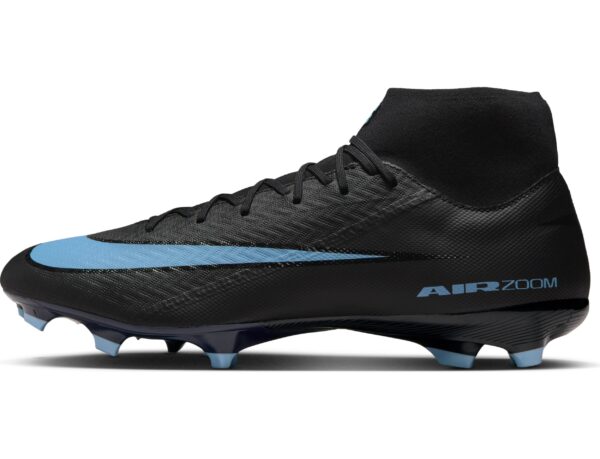 NIKE ZM SUPERFLY 10 ACAD FG/MG BLACK/ICE BLUE – Bild 3