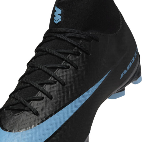 NIKE ZM SUPERFLY 10 ACAD FG/MG BLACK/ICE BLUE – Bild 5