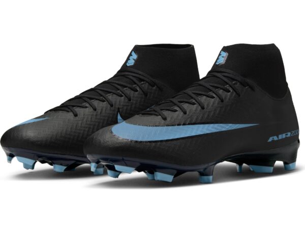 NIKE ZM SUPERFLY 10 ACAD FG/MG BLACK/ICE BLUE – Bild 7
