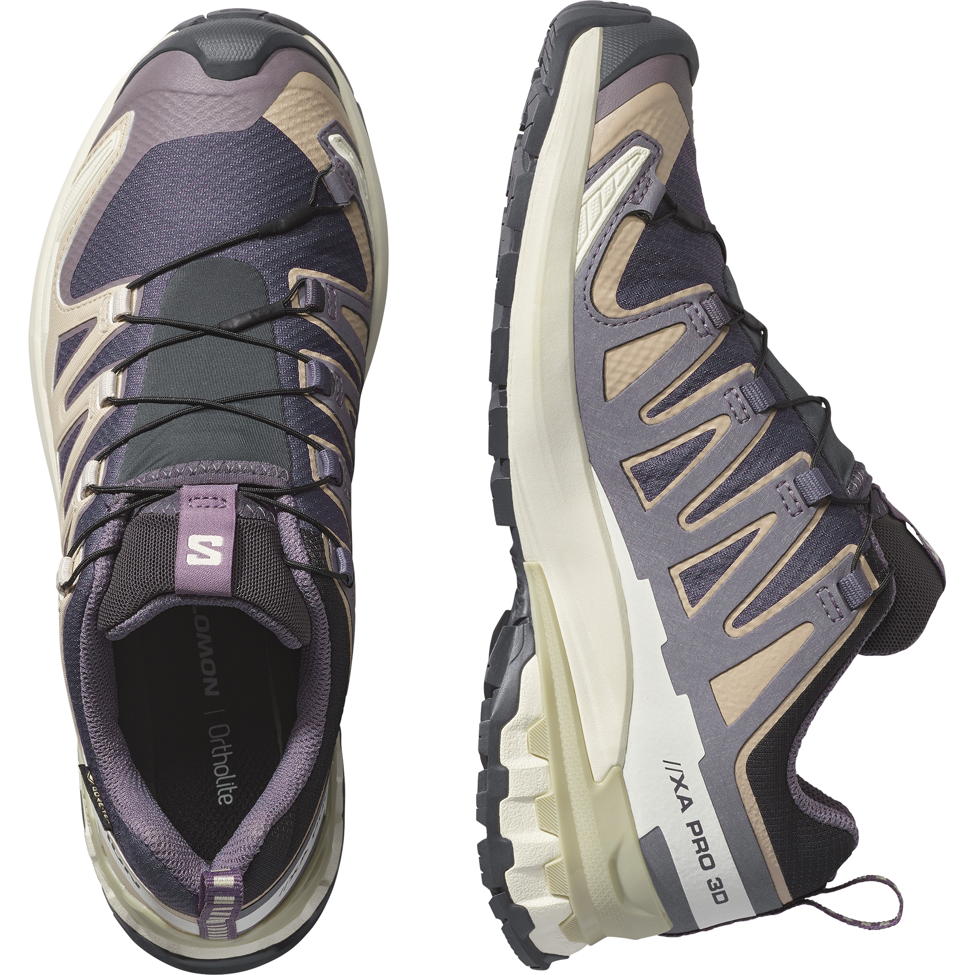 SALOMON SHOES XA PRO 3D V9 GTX W 9 Iro NINE IRON/OXFORD TAN/ALFALFA – Bild 5