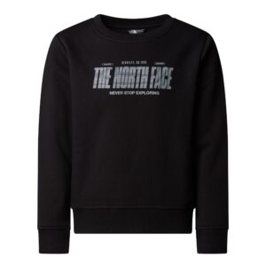 THE NORTH FACE B REFLECTIVE LOGO RELAXED CREW TNF BLACK