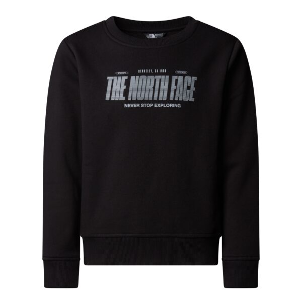 THE NORTH FACE B REFLECTIVE LOGO RELAXED CREW TNF BLACK